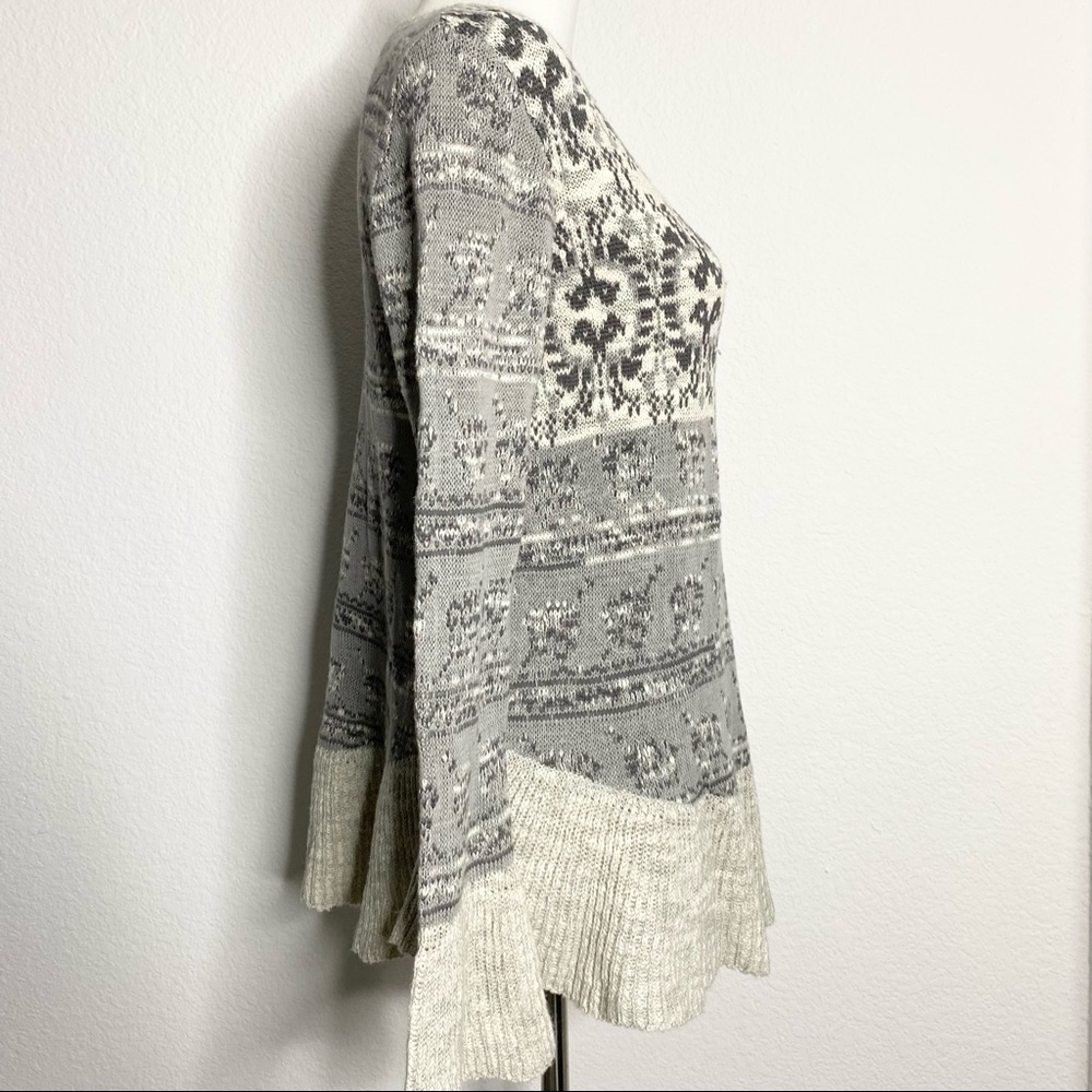 STYLE&CO LONG Gray Sleeve Sweater - Picture 2 of 6